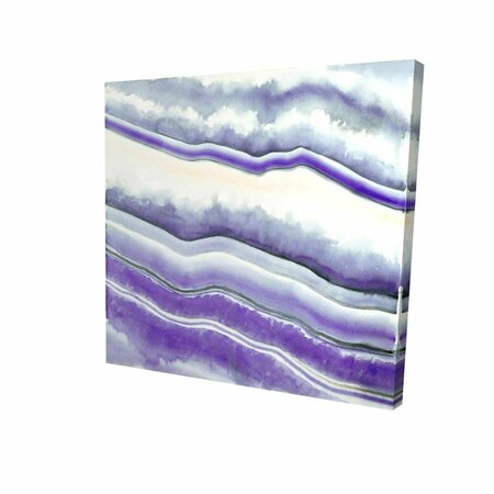 FONDO 12 x 12 in. Purple Geode-Print on Canvas FO2772661